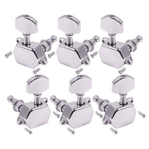 Partsland J22 Set Guitar Tuners R3-L3 Chrome