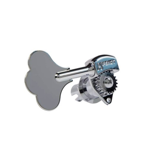 Hipshot Licensed Ultralite Bass Tuning Machine 1/2" Treble side / Clover key / Shiny Chrome