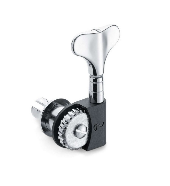 Schaller Bass Machine Head Series BM light right Side Black-Chrome Schaller Bass Machine Head Series BM light right Side Black-Chrome