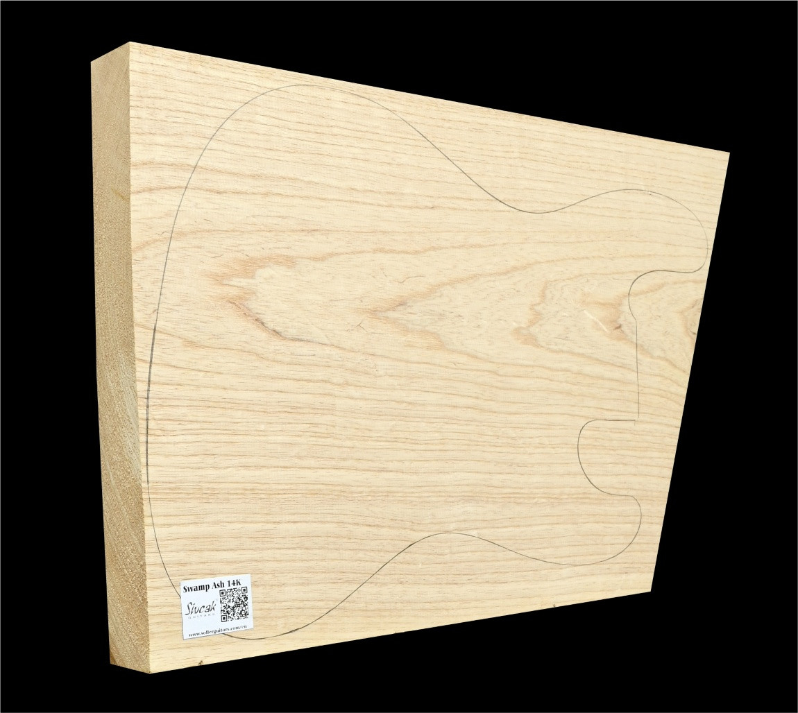 Bahenný Jaseň Drevo Na Gitaru Premium SWE 14K - 565/445 x 365 x 46 mm 3,6kg!