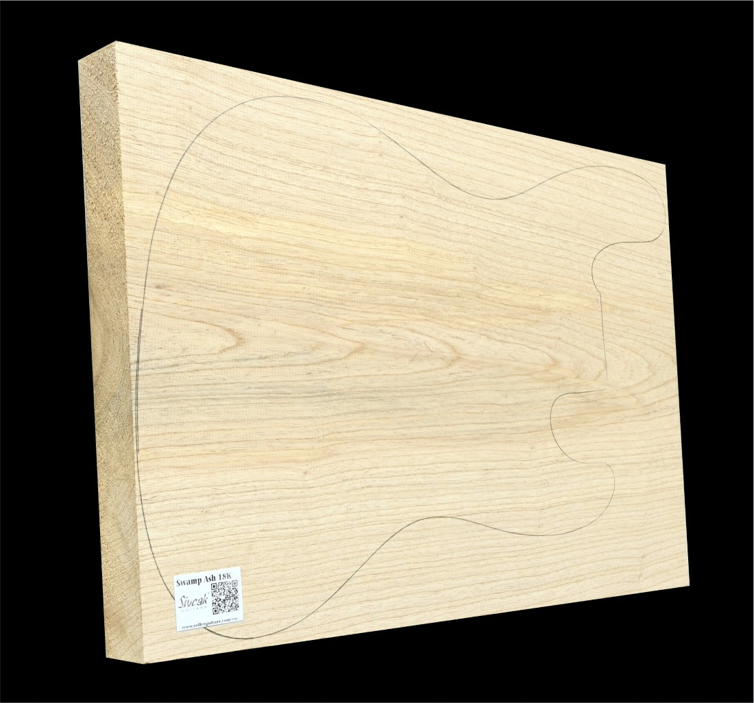 Bahenný Jaseň Drevo Na Gitaru SWE 18K - 525 x 370 x 46 mm 3,5kg!
