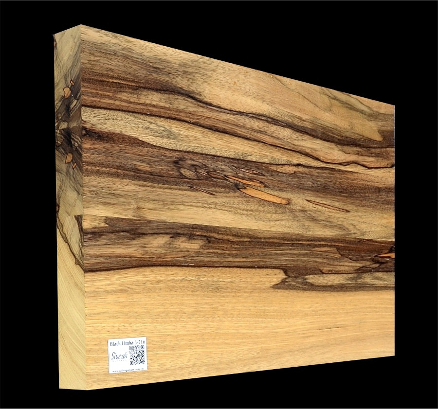 Čierna Limba Gitarové drevo BL 716 - 505 x 345/330 x 45mm