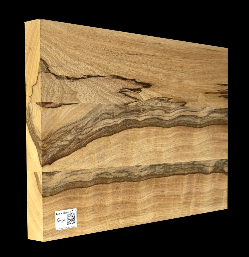Čierna Limba Gitarové drevo BL 727 - 540 x 380 x 46 mm