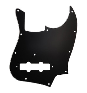 Hosco JB-B3P Pickguard Pre 4-Strunovú Elektrickú Basgitaru typu Jazz Bass – Čierna/Biela/Čierna