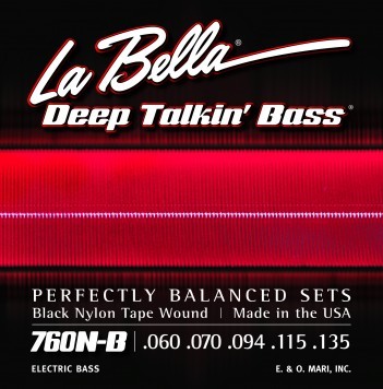 LaBella 760N-B Black Nylon Type, 5string 060-135T