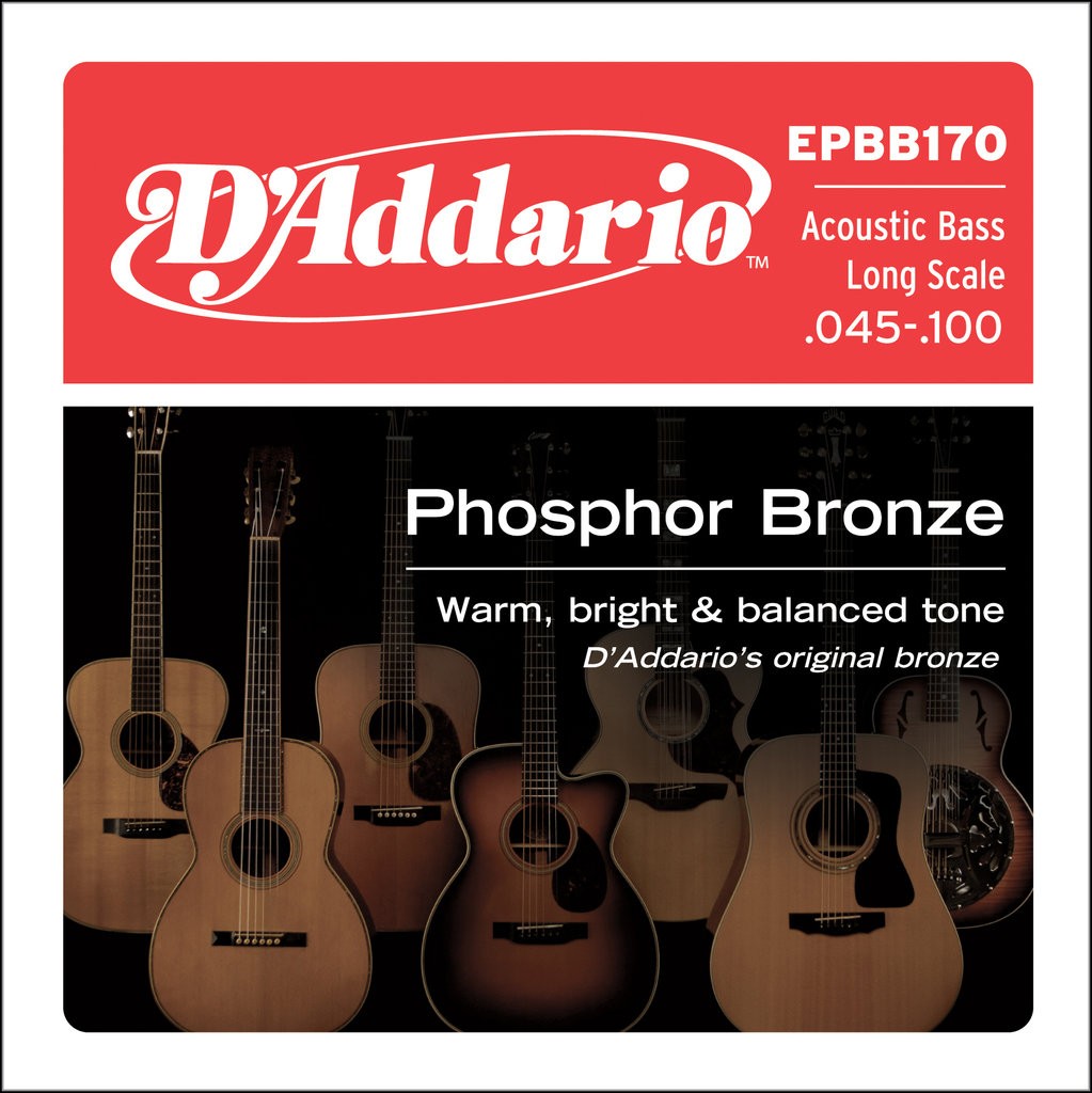 Daddario EPBB170-4 Struny pre 4-strunovú Akustickú Basgitaru  045-100