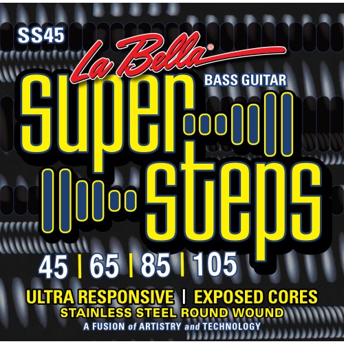 LaBella SS45 Super Steps for 4-Strings Bass 045-105