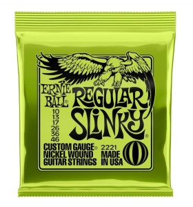 Ernie Ball Regular Slinky 2221 Nickel Wound Electric Guitar Strings .010-046