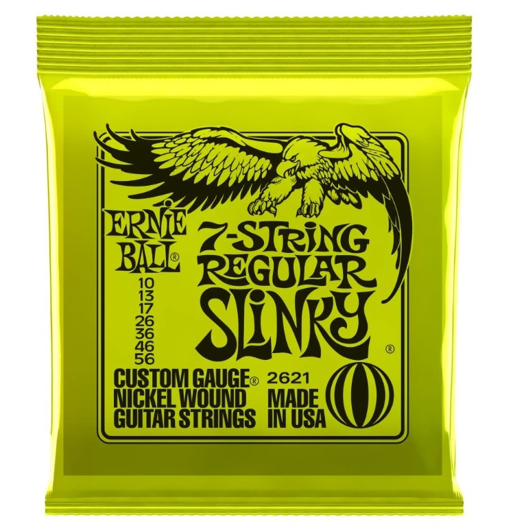 Ernie Ball 2621 7-string Regular Slinky Nickel Wound .010 - .056