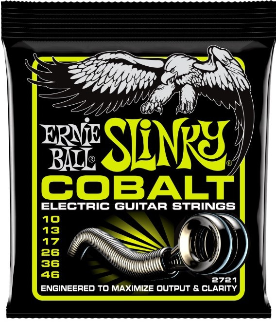 Ernie Ball Cobalt Slinky 2721 Electric Guitar Strings .010-.046