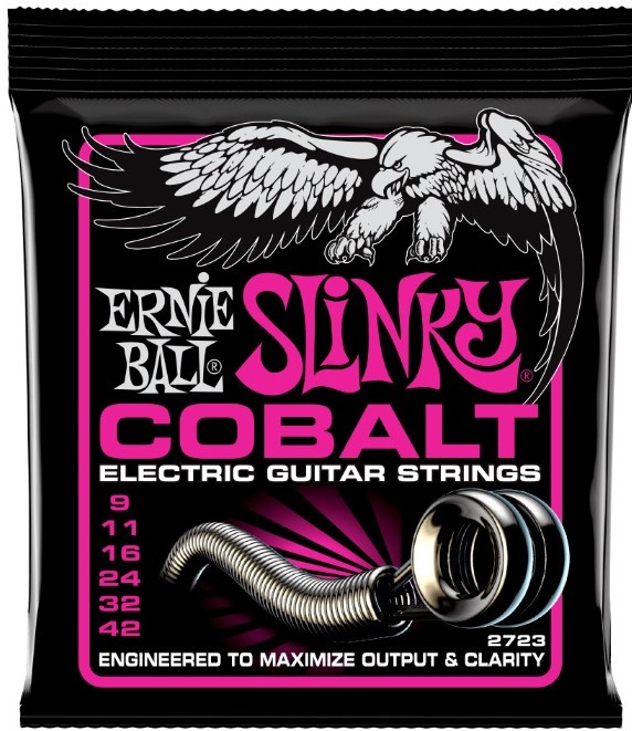 Ernie Ball 2723 Cobalt Slinky Electric Guitar Strings .009-042