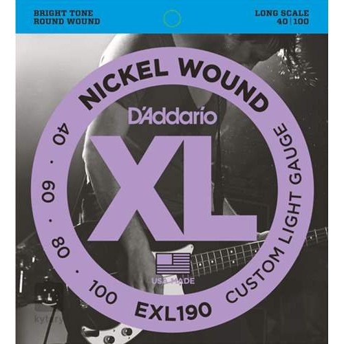 Daddario EXL190-4 XL Bass Strings 040-100