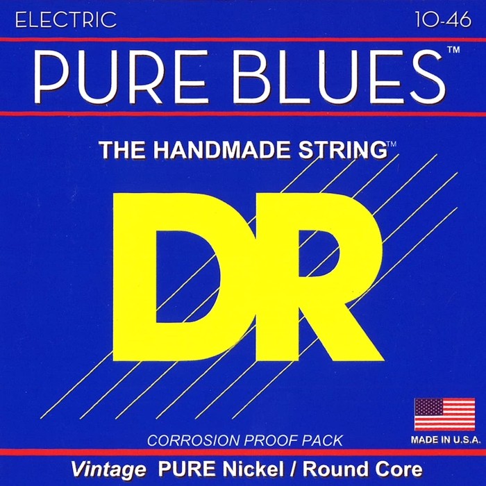 DR Strings Pure Blues PHR 10 Medium Electric Guitar String 10-46