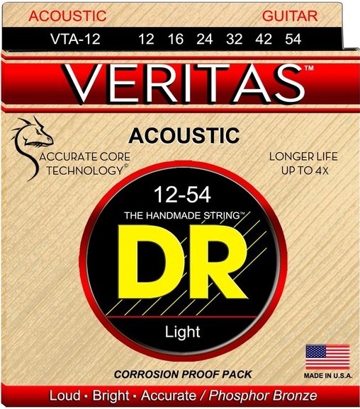 DR Strings Veritas VTA-12 Struny pre Akustickú Gitaru 12-54 Bulk