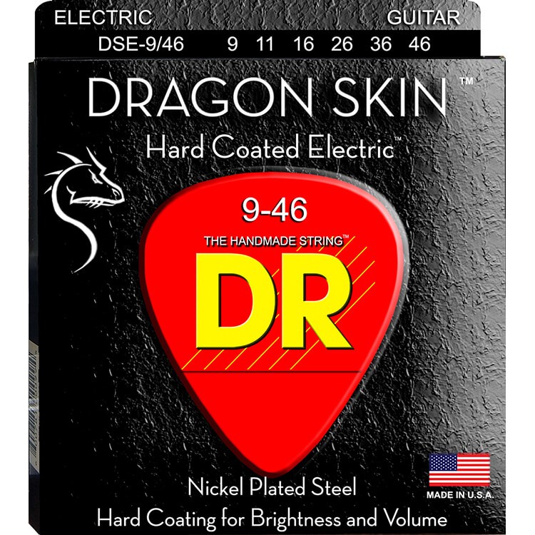 DR Strings DRAGON SKIN DSE-9 /46 Light-Heavy Struny pre Elektrickú Gitaru 09-46 Bulk