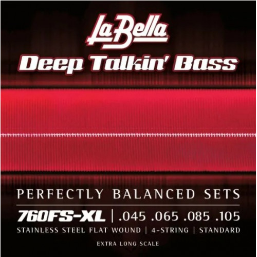 LaBella 760FS-XL Deep Talkin Bass Flats Bass Strings 045-105