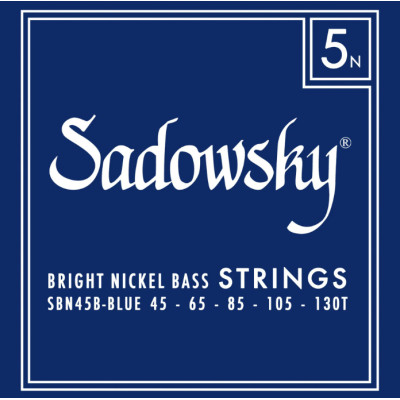 Sadowsky Blue Label Struny pre 5-strunovú Basgitaru 045-130T Nikel