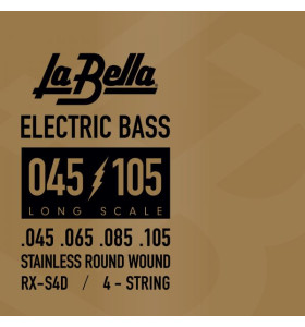 LaBella RX-S4D Rx Stainless Struny pre 4 strunovú Elektrickú Basgitaru 045-105