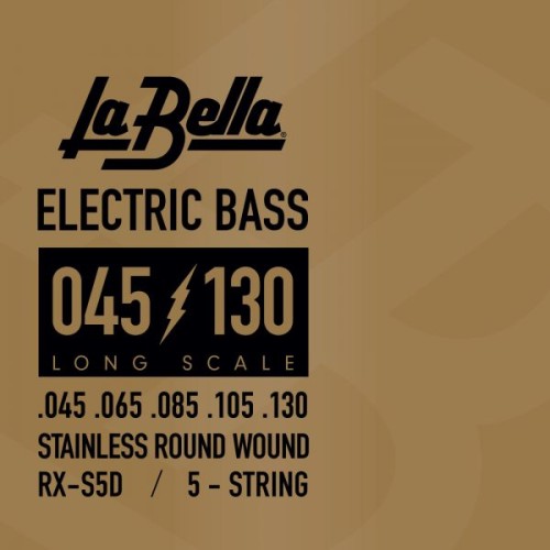 LaBella RX-S5D Rx Stainless Struny pre 5 strunovú Elektrickú Basgitaru 045-130