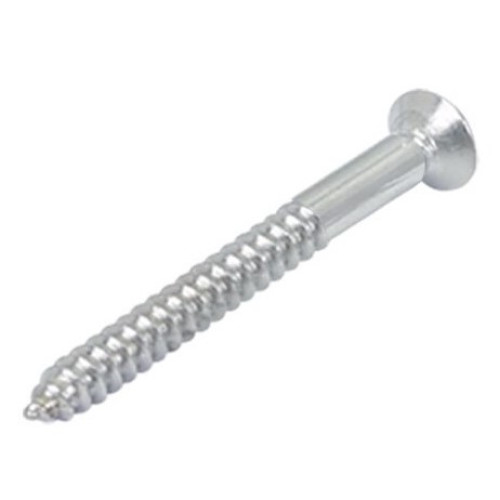 Steel Screw For Bridge And Strap Button, 3.5 x 25 mm, Chrome