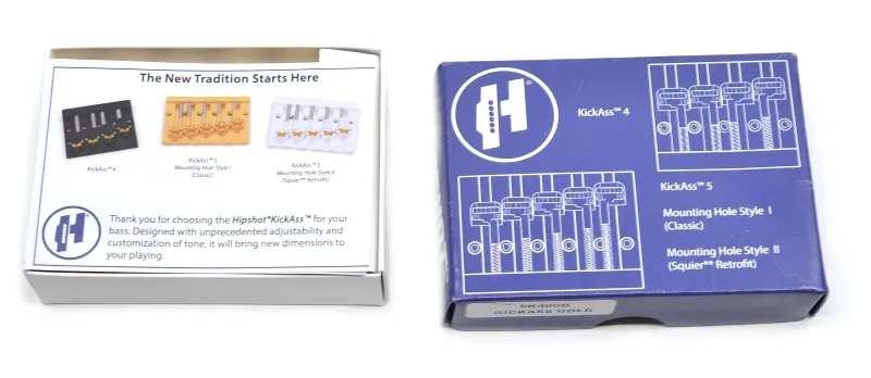 Hipshot – Kobylka KickAss pre 4-strunovú Basgitaru, Chróm (5K400C)