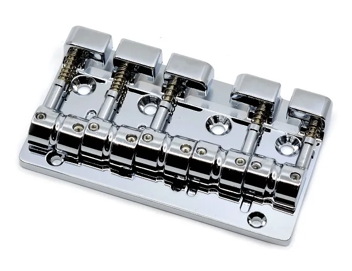 Gotoh J510SJ-5 – Kobylka pre 5-strunovú basgitaru, Chróm