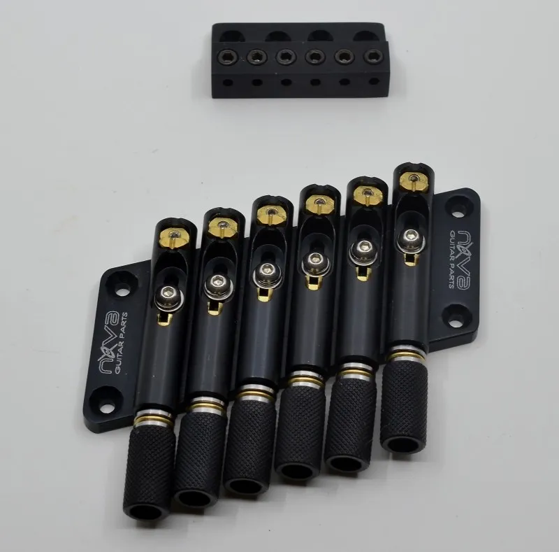Nova Guitar Parts – Multiscale kobylka (6-strunová), Čierna