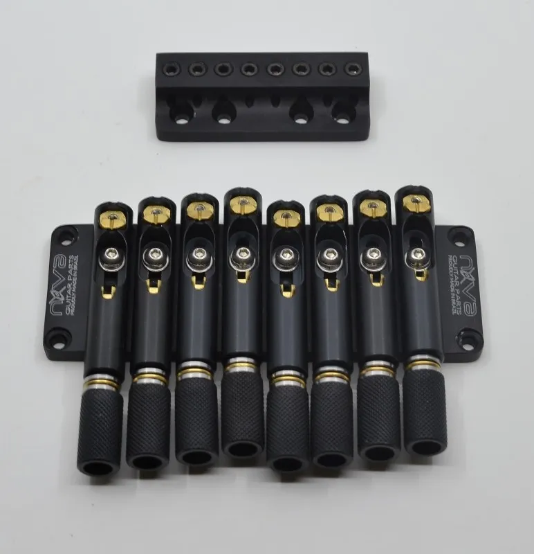 Nova Guitar Parts Pevná kobylka pre 8-strunovú Headless gitaru – Čierna