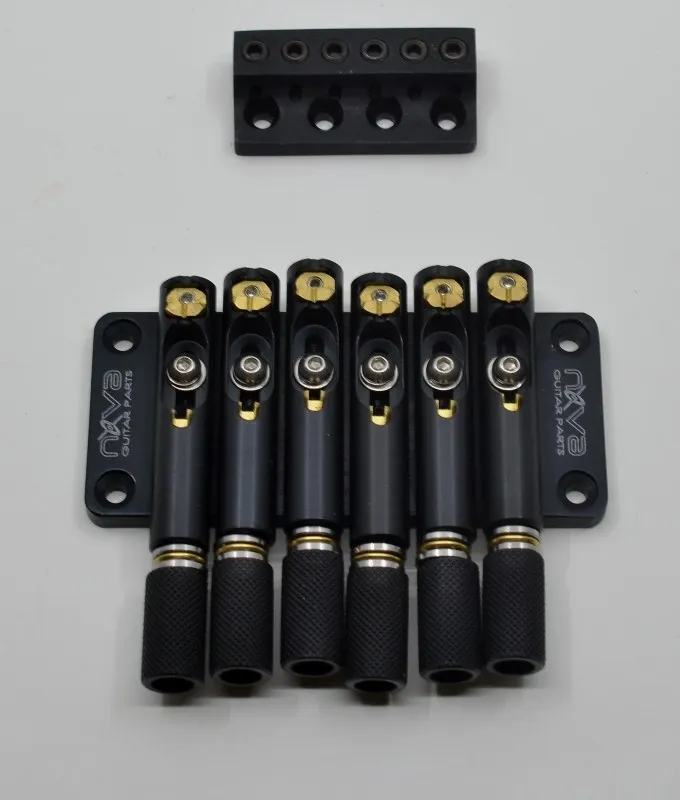 Nova Guitar Parts Pevná kobylka pre 6-strunovú Headless gitaru – Čierna