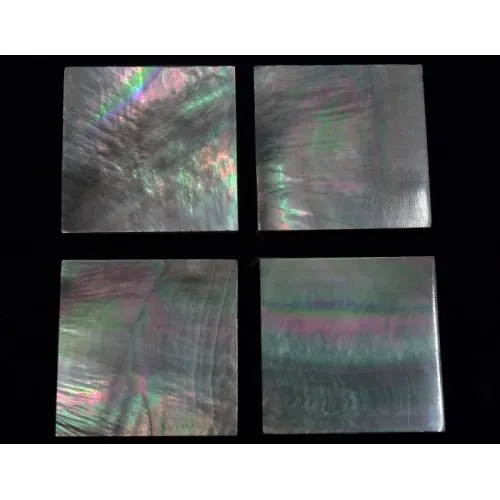 Inlay Black MOP Pearl Blank – Perleťový blok 30 x 30 x 1,8 mm