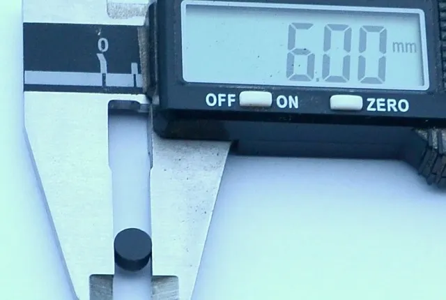 Čierna polohová značka kruhová – 6 mm