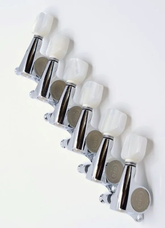 Gotoh SGS510Z-P7 – Exkluzívna sada ladiacich mechaník 6L, Chróm