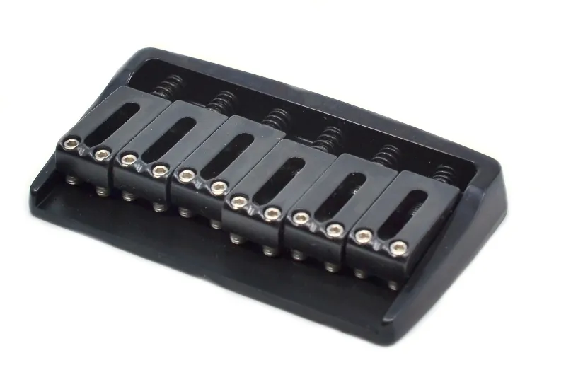 Gotoh 510FX-6 Pevná kobylka pre 6-strunovú gitaru typ ST – Čierna