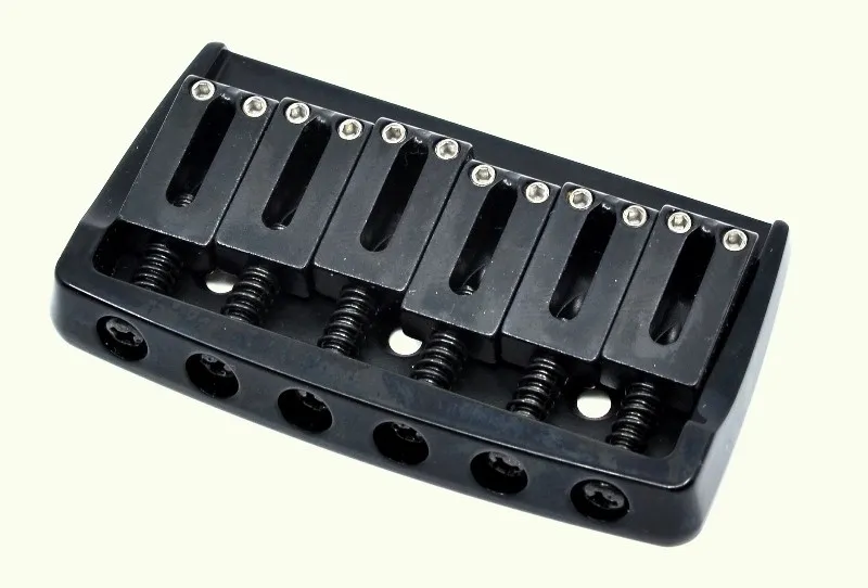Gotoh 510FX-6 Pevná kobylka pre 6-strunovú gitaru typ ST – Čierna