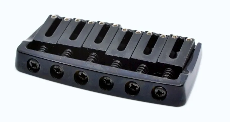 Gotoh 510FX-6 Pevná kobylka pre 6-strunovú gitaru typ ST – Čierna