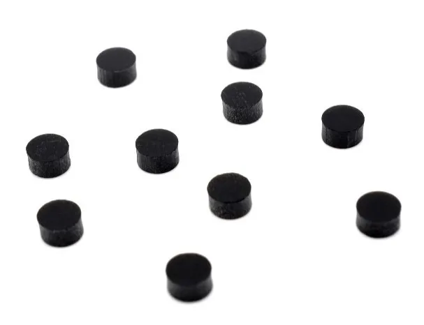 Čierna polohová značka kruhová – 6 mm