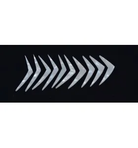 Biela umelá perleť Inlay polohové značky – Sada (V-tvar)