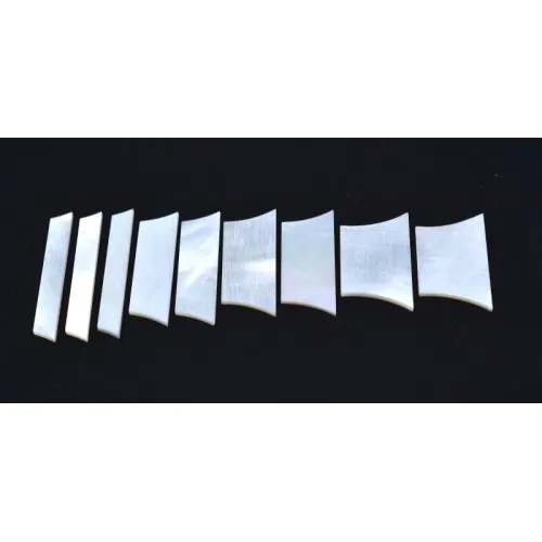 Inlay polohové značky – Sada, pravá biela perleť