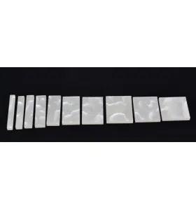 Biela umelá perleť Inlay polohové značky – Sada