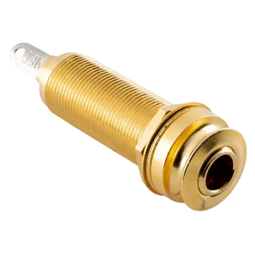 MEC M 50101 G Stereo koncový jack pre akustickú gitaru, Zlatý