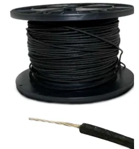 Hosco CBL50 Drôt na Prepojenie Elektroniky – opletové jadro, 50 cm Čierny