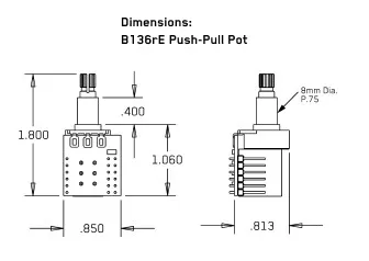 EMG Potenciometer 25k Push/Pull EMG Potenciometer 25k Push/Pull