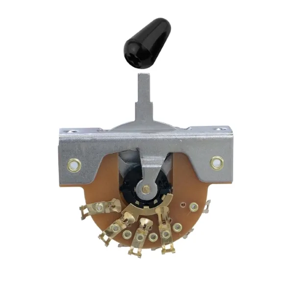Hosco DM-50G 5-pólový Prepínač pre Stratocaster, Gombík Čierny