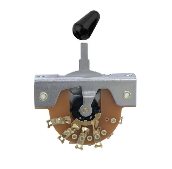 Hosco DM-50G 5-pólový Prepínač pre Stratocaster, Gombík Čierny