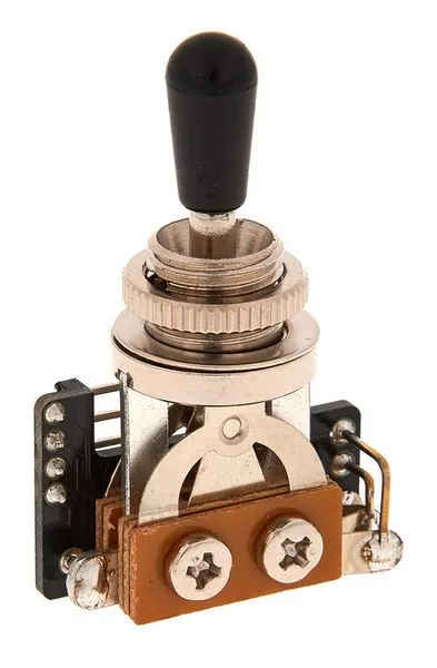 EMG 3-Polový Prepínač B289 Typ LP Nikel / Čierna EMG 3-Polový Prepínač B289 Typ LP Nikel / Čierna