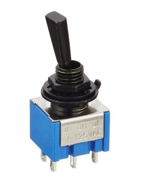 Hosco Mini prepínač MS 500 BK ON-ON-ON