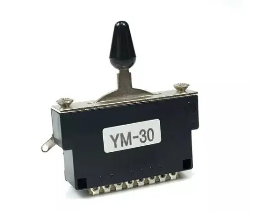 Hosco YM-30 3-pólový Prepínač pre Gitaru Telecaster, Gombik Čierny