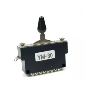 Hosco YM-30 3-pólový Prepínač pre Gitaru Telecaster, Gombik Čierny
