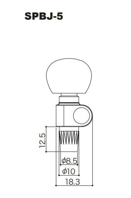 Gotoh SPBJ-5-PW – Ladiaca mechanika pre 5. strunu banja, Nikel