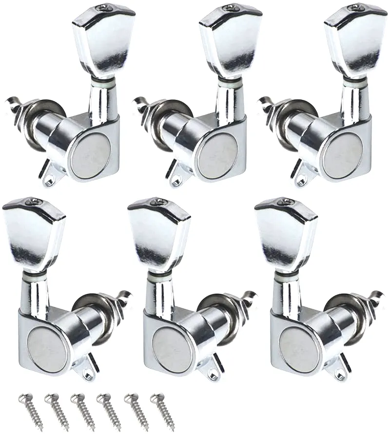Partsland J02 Sada Ladiacich Mechanik Pre Elektrickú Gitaru 3L+3R Chrome